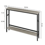 5.9 Table console étroite pour le salon