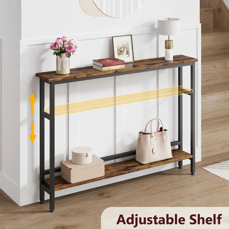 5.9 Table console étroite pour le salon