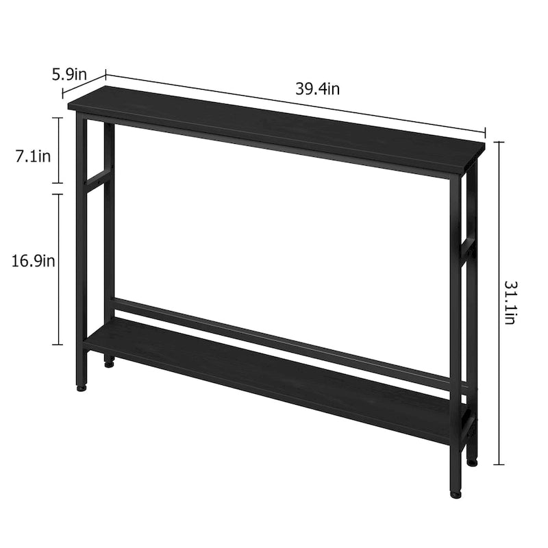 5.9 Table console étroite pour le salon