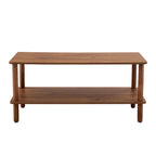 Table basse rectangulaire à 2 niveaux pour salon