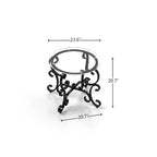 Ensemble de 3 tables basses avec surface en verre trempé, table basse ronde et table d'appoint avec construction robuste pour le salon