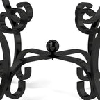Ensemble de 3 tables basses avec surface en verre trempé, table basse ronde et table d'appoint avec construction robuste pour le salon