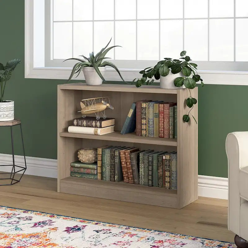 Petite bibliothèque de rangement universelle à 2 étagères de Bush Furniture