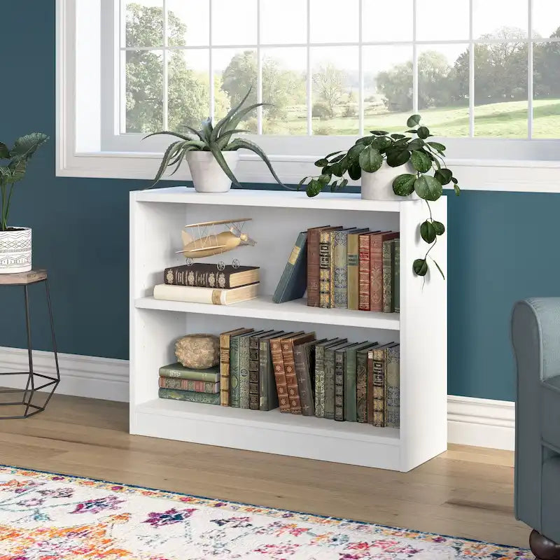 Petite bibliothèque de rangement universelle à 2 étagères de Bush Furniture