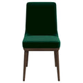Chaise de salle à manger moderne en bois massif (Lot de 2)