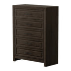 Commode élégante à 5 tiroirs en MDF avec finition aspect bois