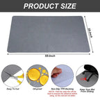 Tapis de chaise de bureau 55 x 35 pouces pour sols durs