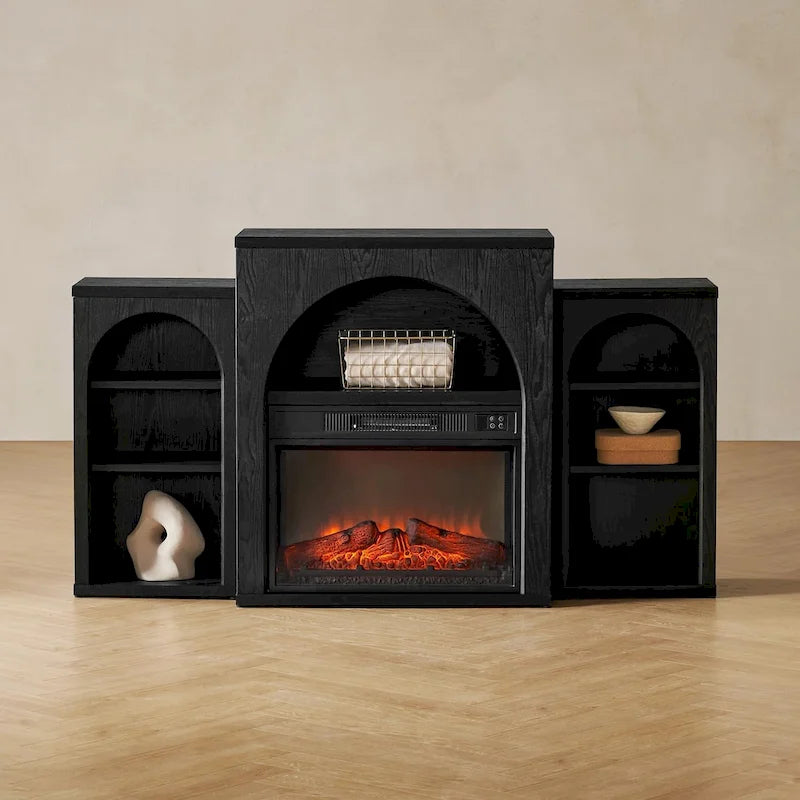Meuble TV avec cheminée électrique Blake