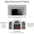 Meuble TV avec cheminée électrique Blake