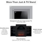 Meuble TV avec cheminée électrique Blake