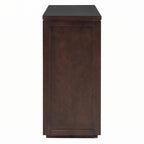 Table console d'entrée rustique en bois de 55 po (expresso)
