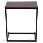 Gymax 26 Table d'appoint canapé support pour ordinateur portable Table d'appoint C Table Bureau à domicile - 22X14X26