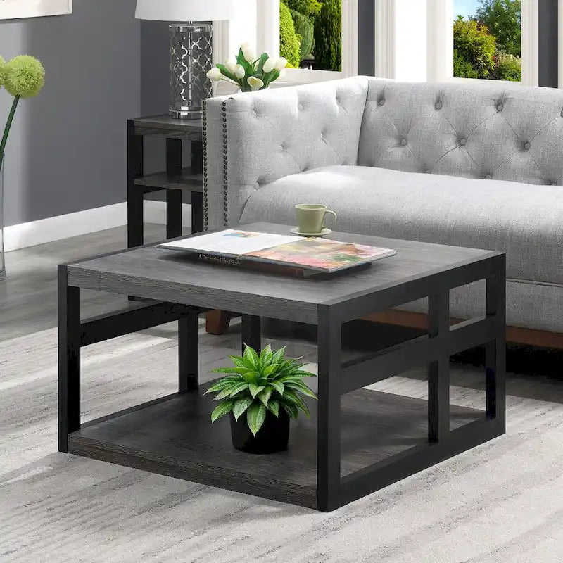 Table basse carrée Monterey de Convenience Concepts avec étagère