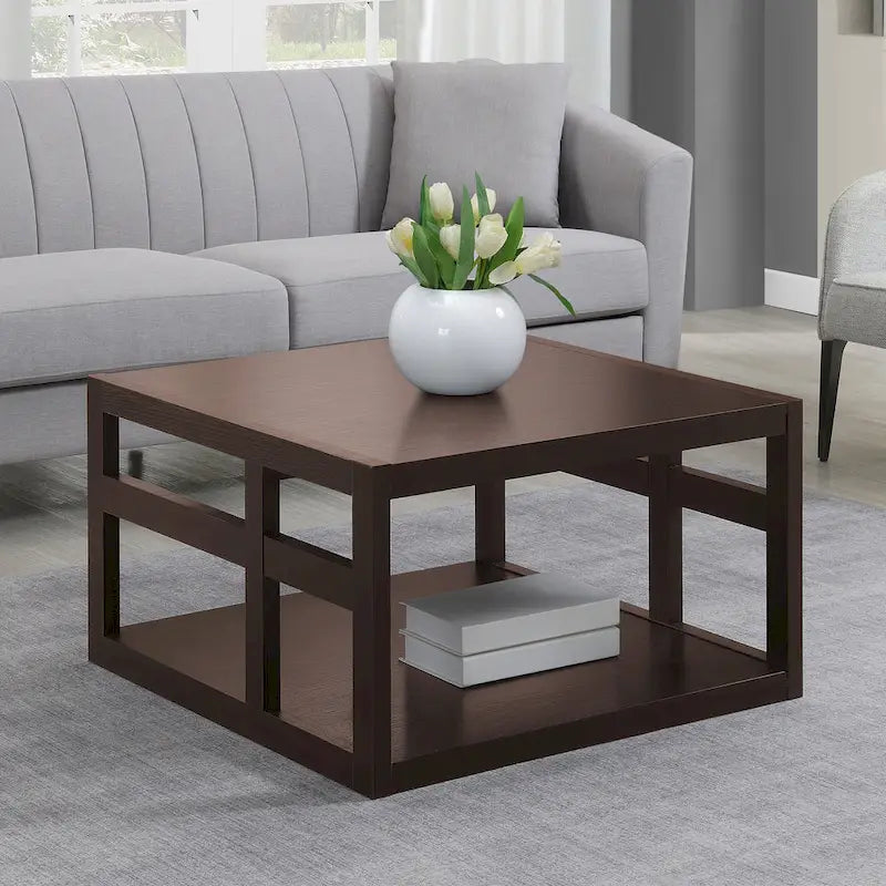 Table basse carrée Monterey de Convenience Concepts avec étagère