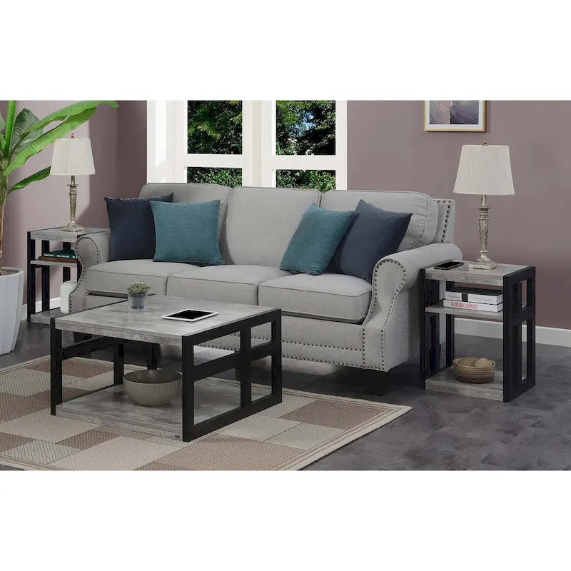 Table basse carrée Monterey de Convenience Concepts avec étagère