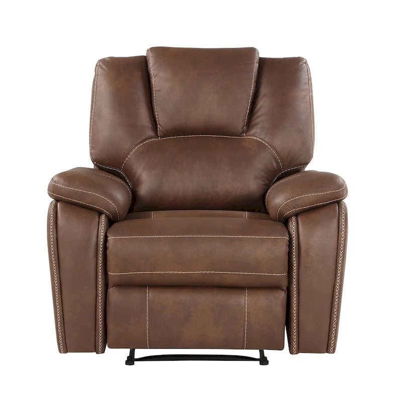 Fauteuil inclinable manuel en similicuir Kameryn