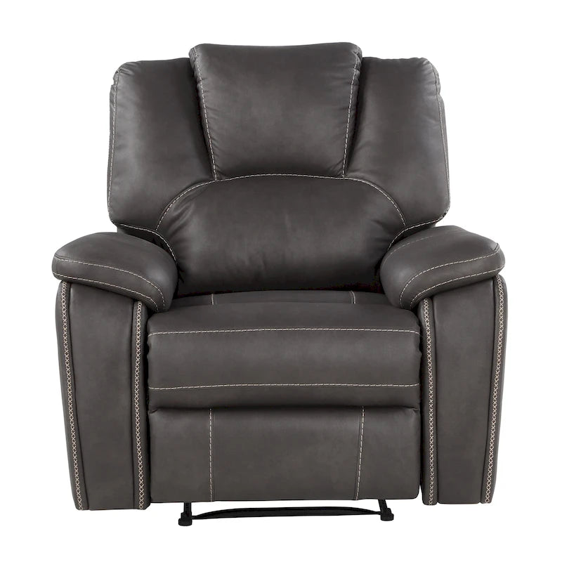 Fauteuil inclinable manuel en similicuir Kameryn