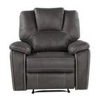 Fauteuil inclinable manuel en similicuir Kameryn