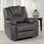 Fauteuil inclinable manuel en similicuir Kameryn