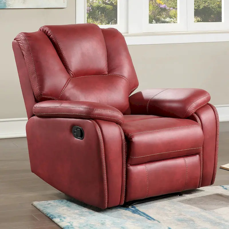 Fauteuil inclinable manuel en similicuir Kameryn