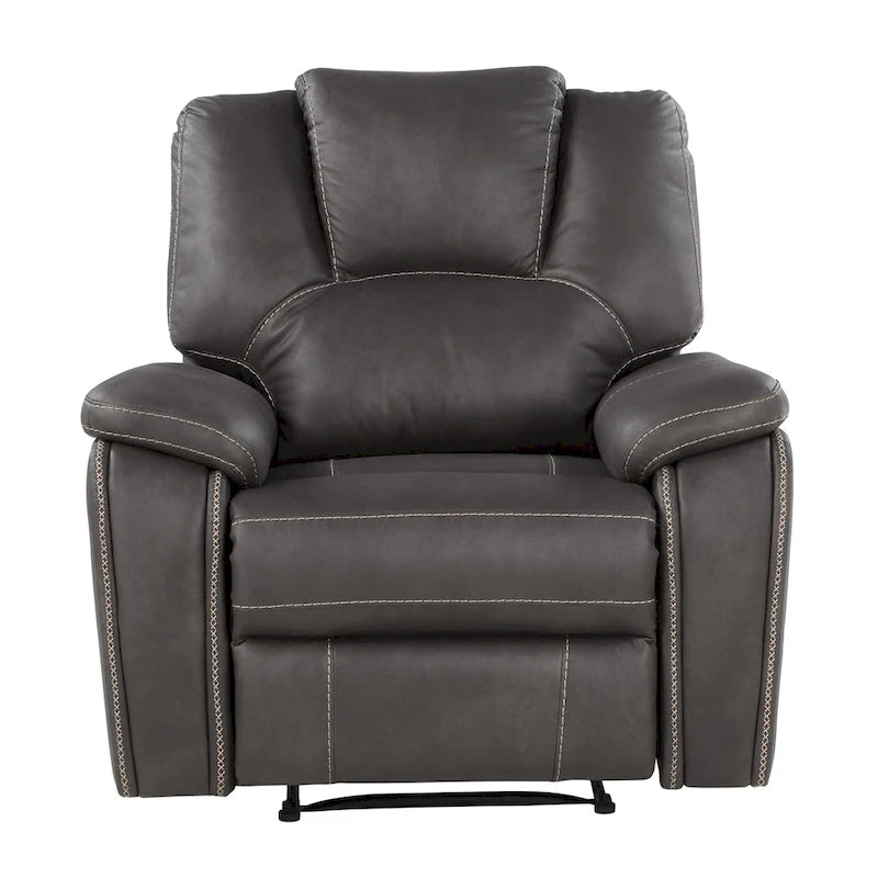 Fauteuil inclinable manuel en similicuir Kameryn