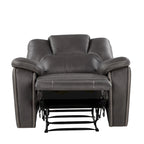 Fauteuil inclinable manuel en similicuir Kameryn
