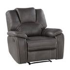 Fauteuil inclinable manuel en similicuir Kameryn