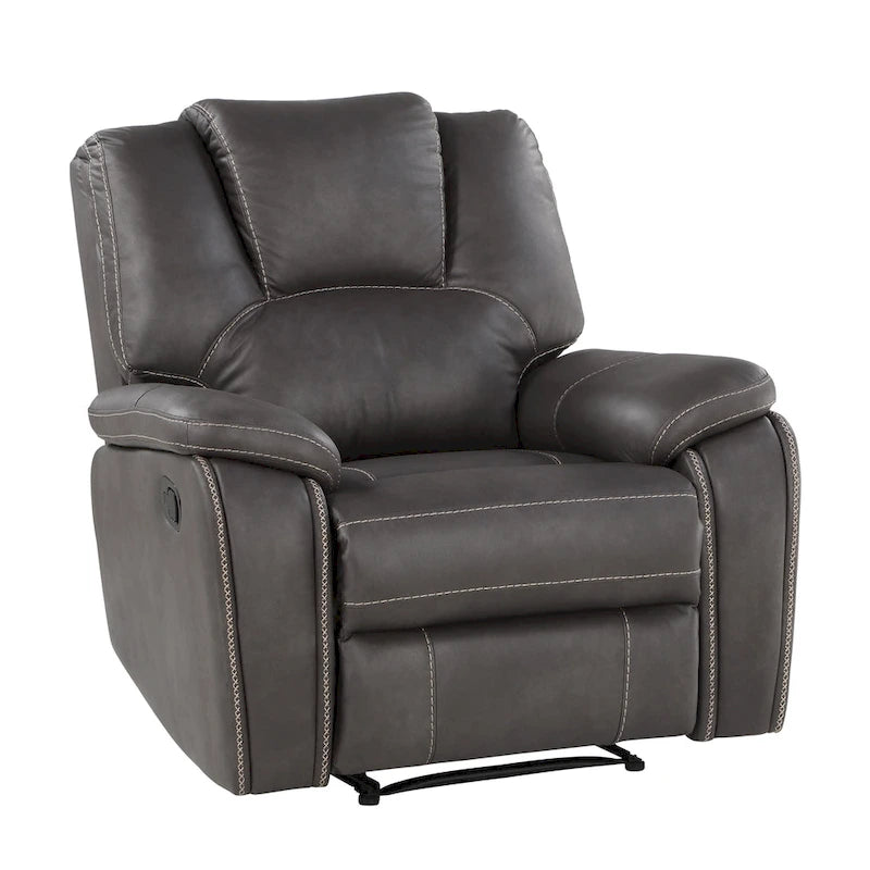 Fauteuil inclinable manuel en similicuir Kameryn