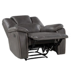 Fauteuil inclinable manuel en similicuir Kameryn
