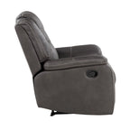 Fauteuil inclinable manuel en similicuir Kameryn