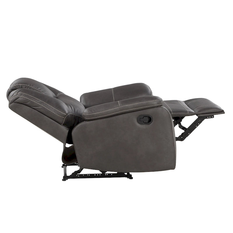 Fauteuil inclinable manuel en similicuir Kameryn