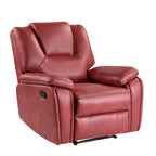Fauteuil inclinable manuel en similicuir Kameryn
