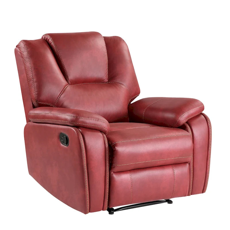 Fauteuil inclinable manuel en similicuir Kameryn