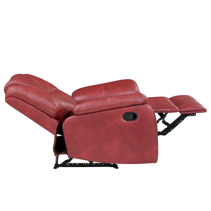 Fauteuil inclinable manuel en similicuir Kameryn