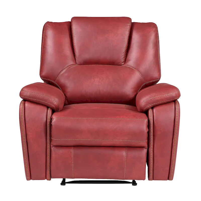 Fauteuil inclinable manuel en similicuir Kameryn