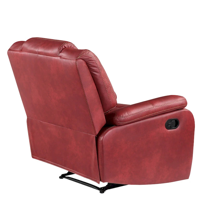 Fauteuil inclinable manuel en similicuir Kameryn
