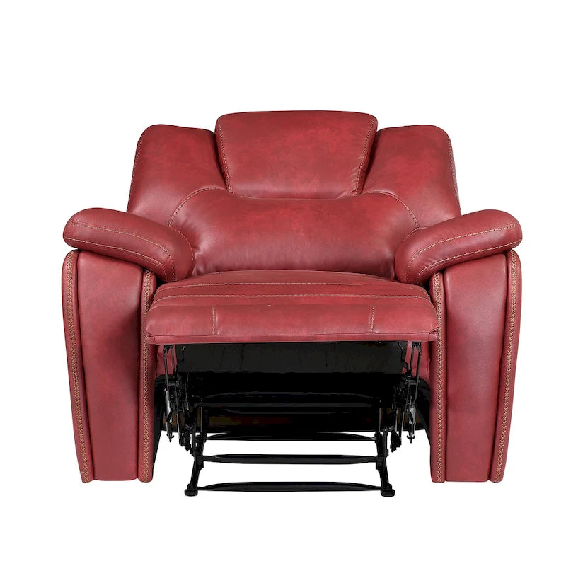 Fauteuil inclinable manuel en similicuir Kameryn