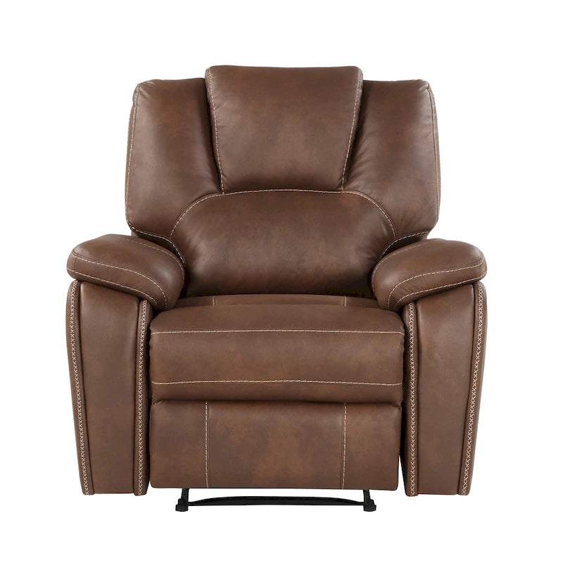 Fauteuil inclinable manuel en similicuir Kameryn