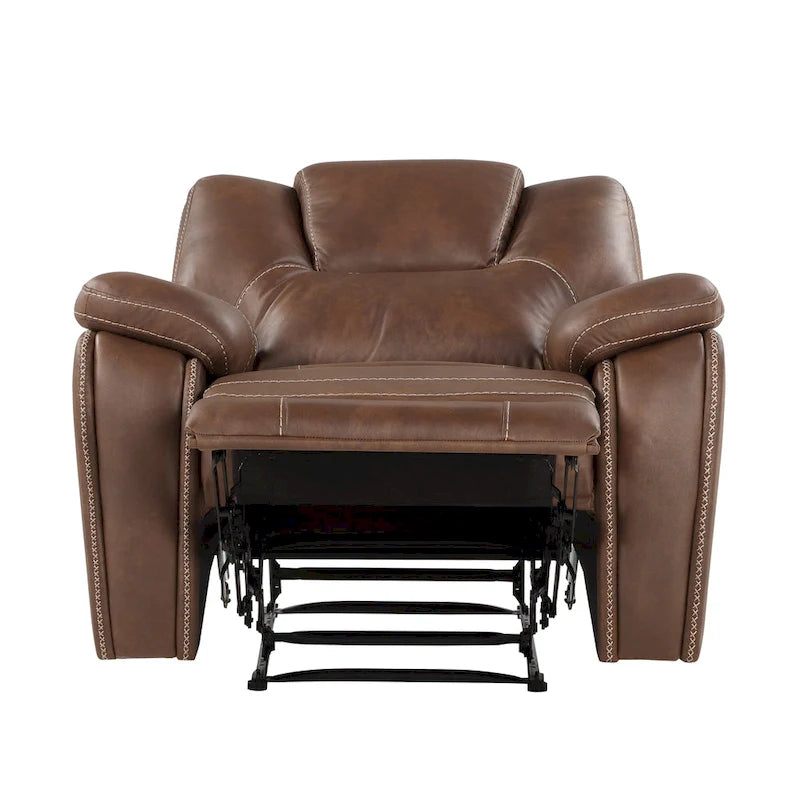 Fauteuil inclinable manuel en similicuir Kameryn