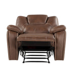 Fauteuil inclinable manuel en similicuir Kameryn