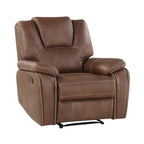 Fauteuil inclinable manuel en similicuir Kameryn