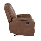Fauteuil inclinable manuel en similicuir Kameryn