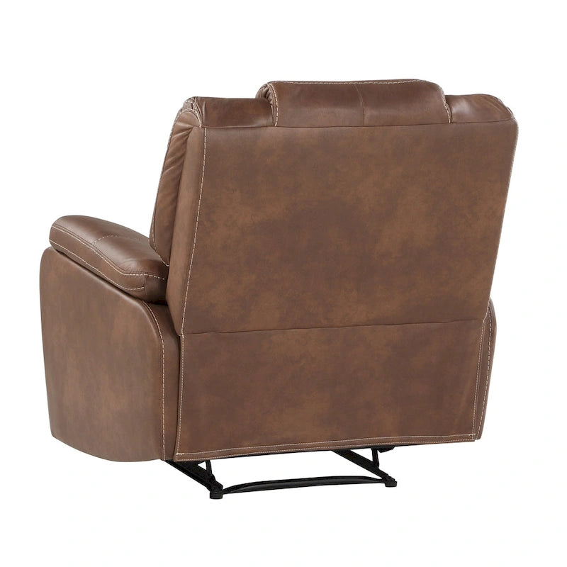 Fauteuil inclinable manuel en similicuir Kameryn