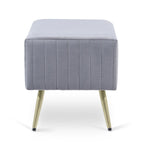 Banc d'entrée moderne rembourré avec assise en velours rembourrée de 24 po