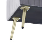 Banc d'entrée moderne rembourré avec assise en velours rembourrée de 24 po
