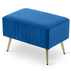 Banc d'entrée moderne rembourré avec assise en velours rembourrée de 24 po