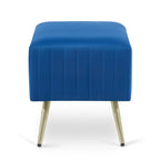 Banc d'entrée moderne rembourré avec assise en velours rembourrée de 24 po