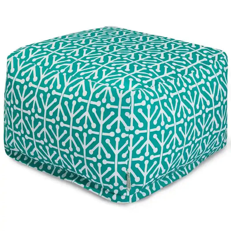 Pouf Ottoman Aruba Majestueux articles ménagers intérieur extérieur 27 po L x 27 po L x 17 po H