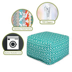 Pouf Ottoman Aruba Majestueux articles ménagers intérieur extérieur 27 po L x 27 po L x 17 po H
