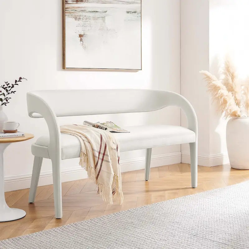 Banc d'appoint en velours Pinnacle Performance